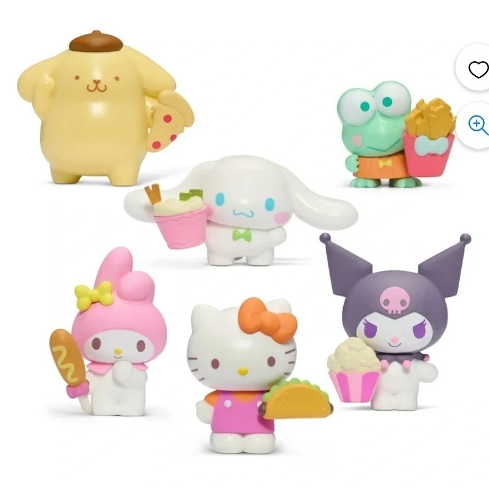 Hello Kitty and Friends, 2” Figure 6-Pack - Removable Salty Accessories